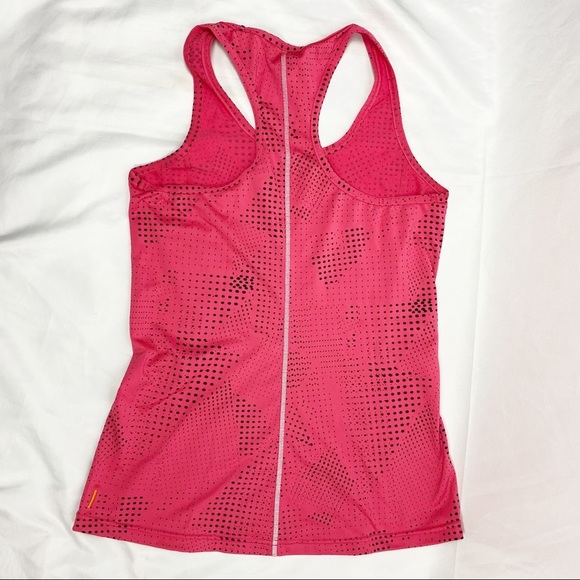 LUCY Pink & Black Dot Racerback Workout Tank XS - Picture 3 of 5